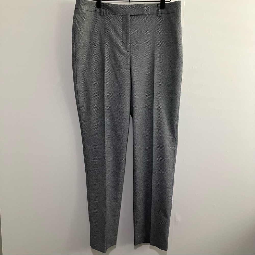 Talbots Navy and white High waist Straight Dress Pant Size 10